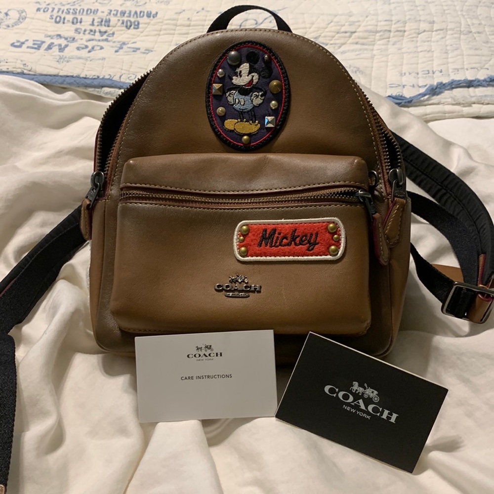 Coach Mickey Mouse backpack